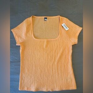 Old Navy Orange Short Sleeve Tee